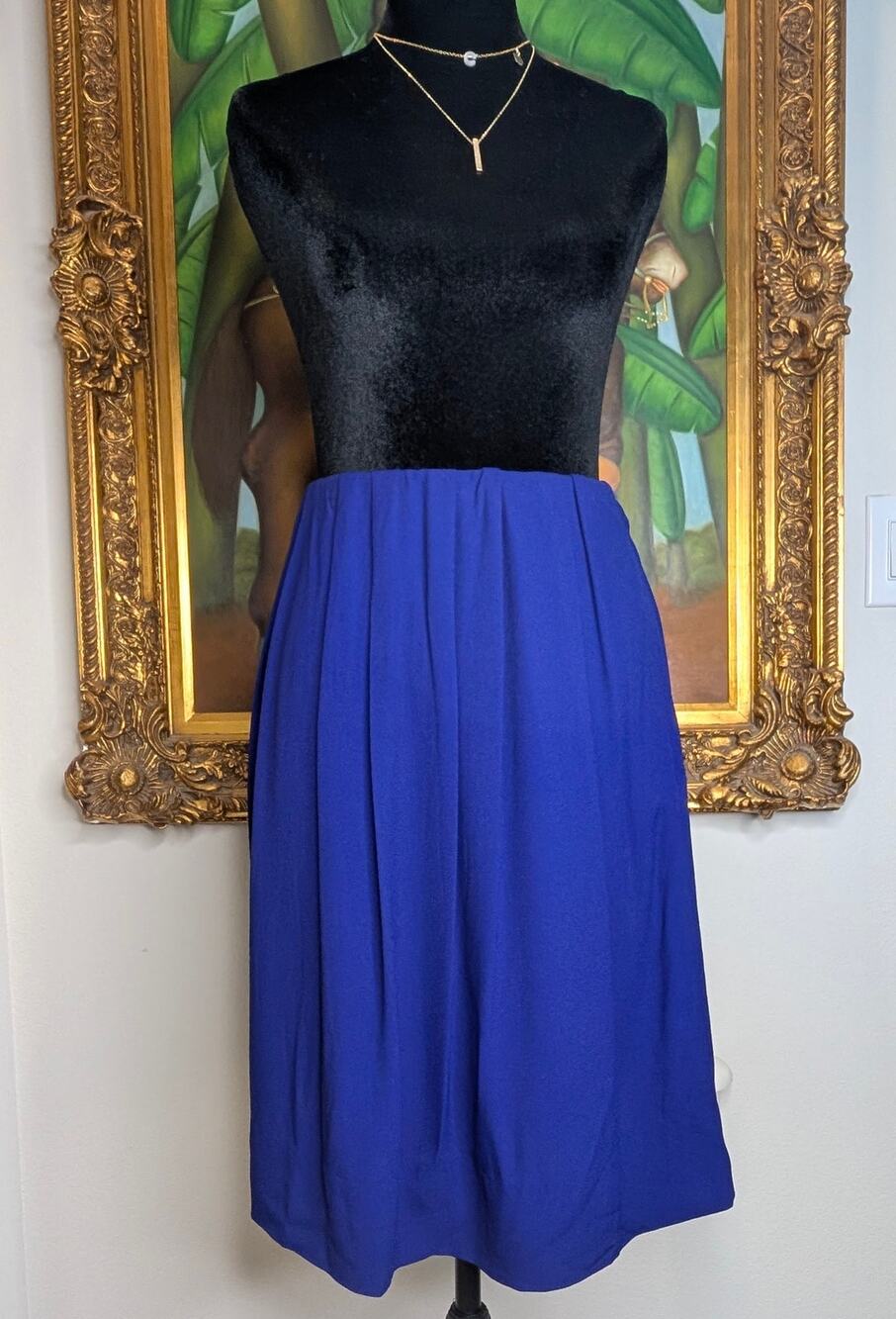 Chloé 2007 Pleated Violet Midi Skirt Archival Corset Pockets Sz 4 Runway Luxury